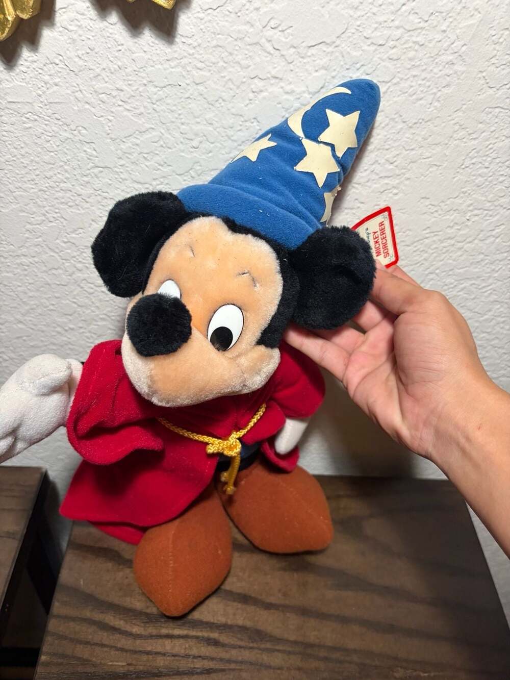 Vintage Walt Disney Productions Sorcerer Mickey Mouse Plush Doll